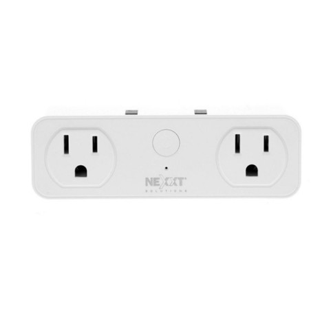 Nexxt  - Solutions Connectivity - NHP-D610 - wireless - 2 Toma corrientes - 2 puertos USB - Compatible con Amazon Alexa y Google