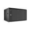 Nexxt Solutions Infrastructure - Wall mount enclosure - SPCC steel / Tempered glass - Black / RAL 9005 - 9U 600X600