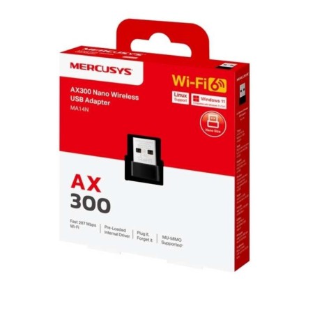 TP-Link - Mercusys MA14N AX300 Nano Wi-F