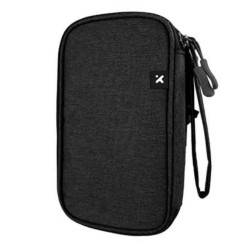 Xtech - Travel Tech organizer case - Durable polyester / 100% polyester - All black - Double-Compartment XTB-060