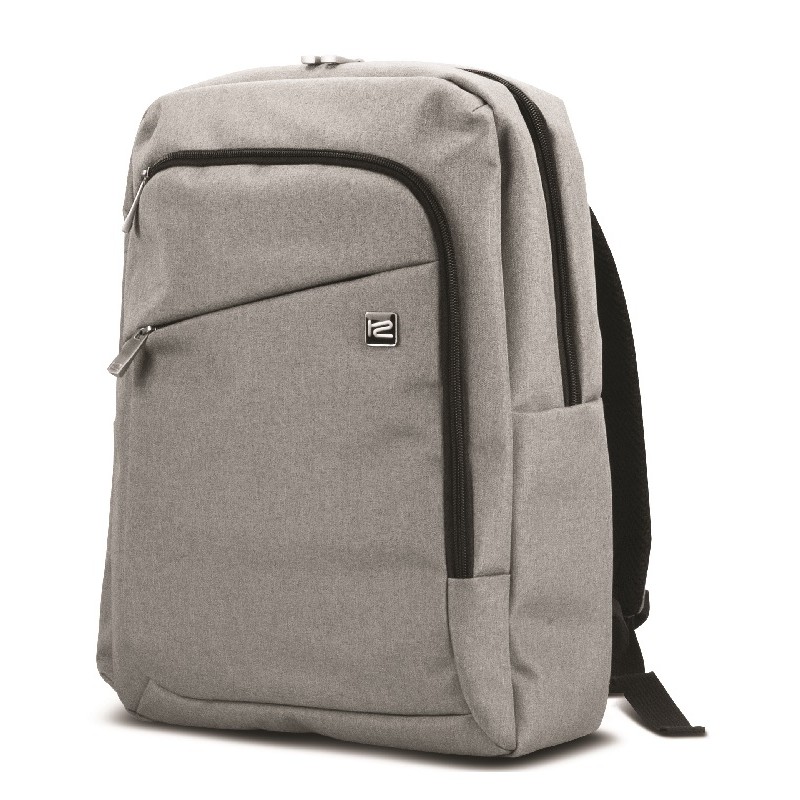 Klip Xtreme - Notebook carrying backpack - 15.6" - 100D Polyester - Light gray
