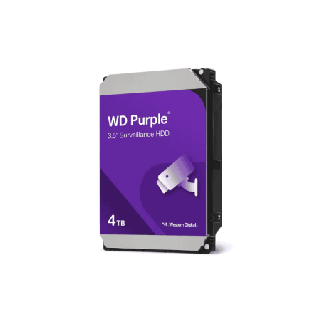 Western Digital WD Purple - Hard drive - Internal hard drive - 4 TB - 3.5" - 5400 rpm - SATA