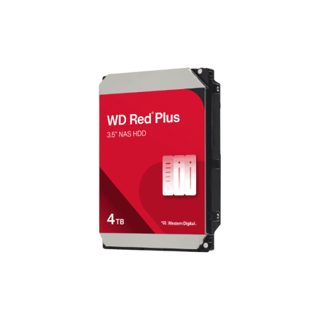Western Digital WD Red Plus - Hard drive - Internal hard drive - 4 TB - 3.5" - 5400 rpm