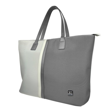 Klip Xtreme - Notebook carrying case and handbag - 15.6" - 1200D polyester - Gray/White - Ladies Bag