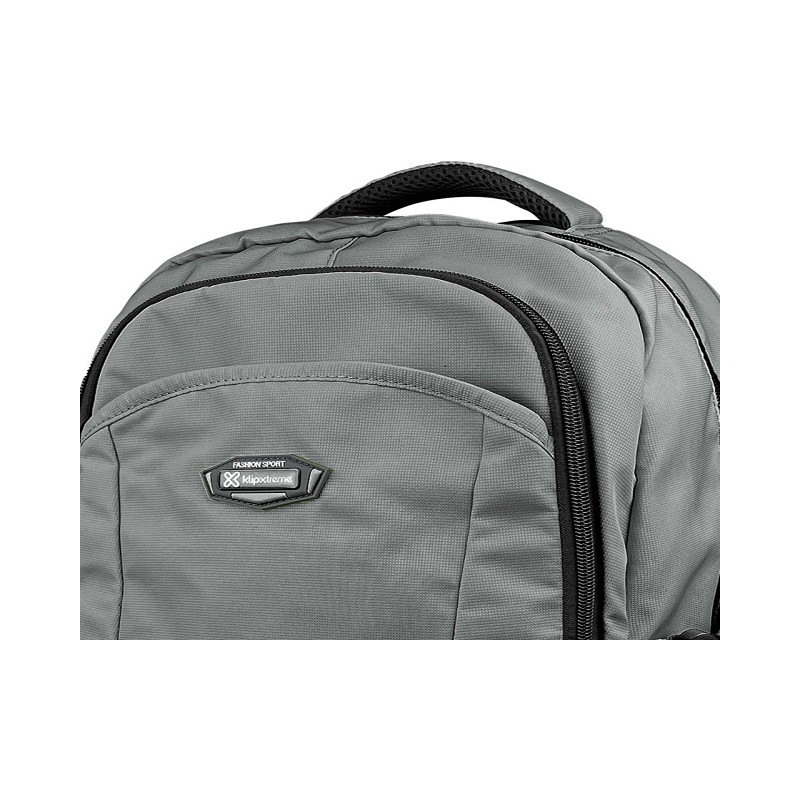 Klip Xtreme - Notebook carrying backpack - 15.6" - Polyester - Gray - Water Repellent