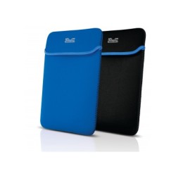 Klip Xtreme - Notebook sleeve - 15.6 in - Black blue - neoprene reversable