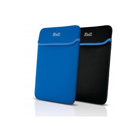 Klip Xtreme - Notebook sleeve - 15.6 in - Black blue - neoprene reversable