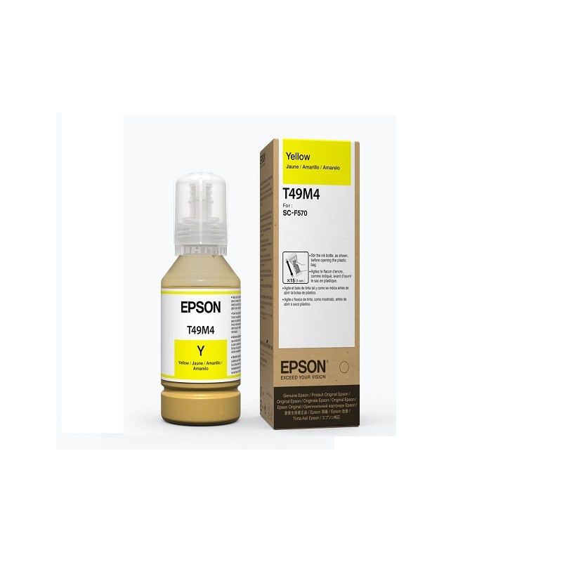 Epson T49M - 140 ml - amarillo - original - recarga de tinta - para SureColor F170, F570