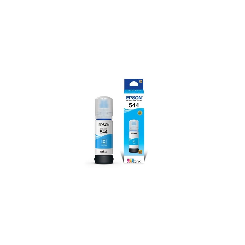 Epson 544 - 65 ml - cián - original - recarga de tinta - para EcoTank L1110, L1210, L3110, L3150, L3210, L3250, L3260, L5290