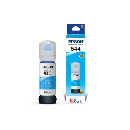 Epson 544 - 65 ml - cián - original - recarga de tinta - para EcoTank L1110, L1210, L3110, L3150, L3210, L3250, L3260, L5290