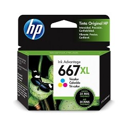 HP - 667XL - Ink cartridge - Tricolor - 3YM80AL