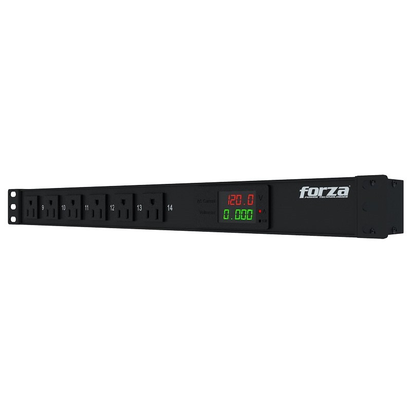 Forza - Power distribution unit - Rack-mountable - AC 100/120 V - 14 Tomas de Corriente - NEMA 5-15R 1U SPD Metered