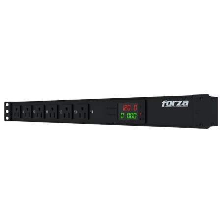 Forza - Power distribution unit - Rack-mountable - AC 100/120 V - 14 Tomas de Corriente - NEMA 5-15R 1U SPD Metered
