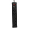 Forza - Power strip - 6 Tomas de Corriente - Univ NEMA 10ft Cable