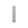 Forza - Surge protector - AC 110/220 V - 6 Tomas de Corriente - NEMA 2USB 5ft WH