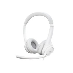 Logitech H390 Wired Headset for PC/Laptop, Off-white - Auricular - en oreja - cableado - USB-A - blanco hueso