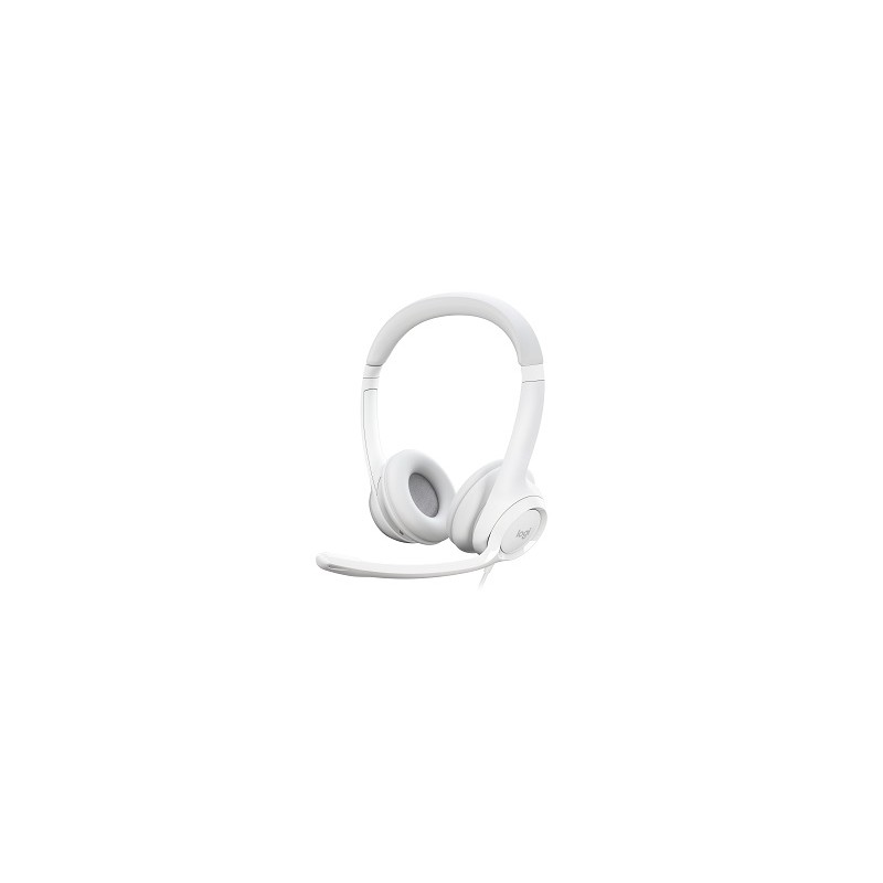 Logitech H390 Wired Headset for PC/Laptop, Off-white - Auricular - en oreja - cableado - USB-A - blanco hueso