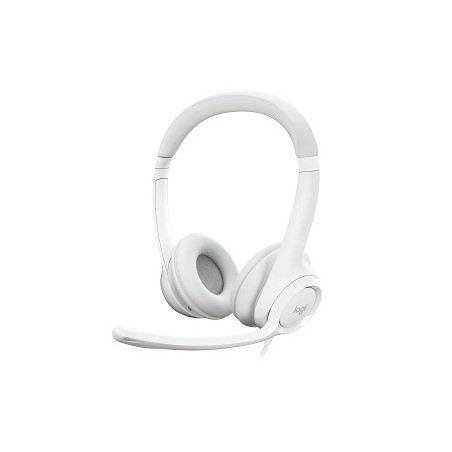 Logitech H390 Wired Headset for PC/Laptop, Off-white - Auricular - en oreja - cableado - USB-A - blanco hueso