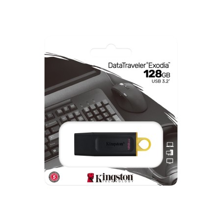 Kingston DataTraveler Exodia - Unidad flash USB - 128 GB - USB 3.2 Gen 1