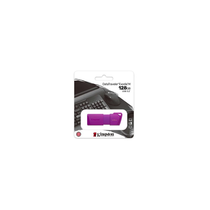 Kingston - USB flash drive - USB 3.2 Gen 2 - DTXM - NEON (Purple)