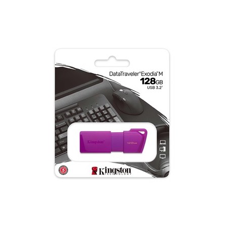 Kingston - USB flash drive - USB 3.2 Gen 2 - DTXM - NEON (Purple)