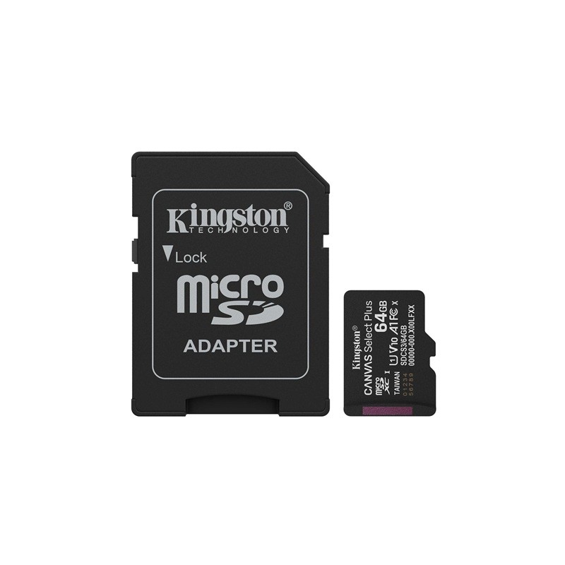 Kingston - Flash memory card - microSDHC - 64GB microSDXC Canvas Select P