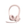 Logitech H390 Wired Headset for PC/Laptop, Rose - Auricular - en oreja - cableado - USB-A - rosa
