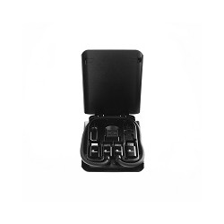 Xtech - USB type C Cable Kit - 24 pin USB-C - USB type C w adpt USB A - Micro USB - Lightning - 29 cm - Black - XTC-570