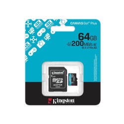 Kingston - Flash memory card - SDHC Memory Card - 64GB microSDXC Canvas Go Plus